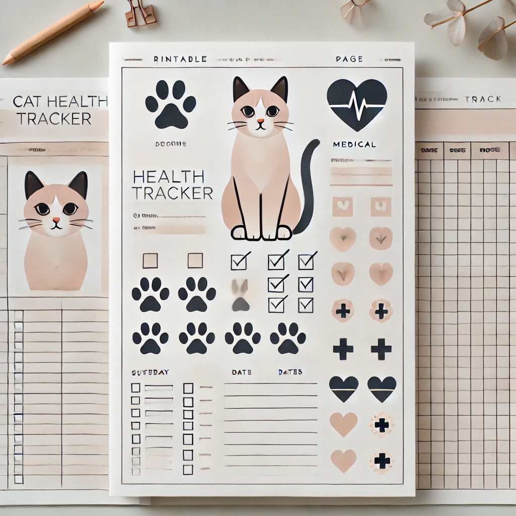 The Ultimate Cat Health Tracker (Printable Bundle)